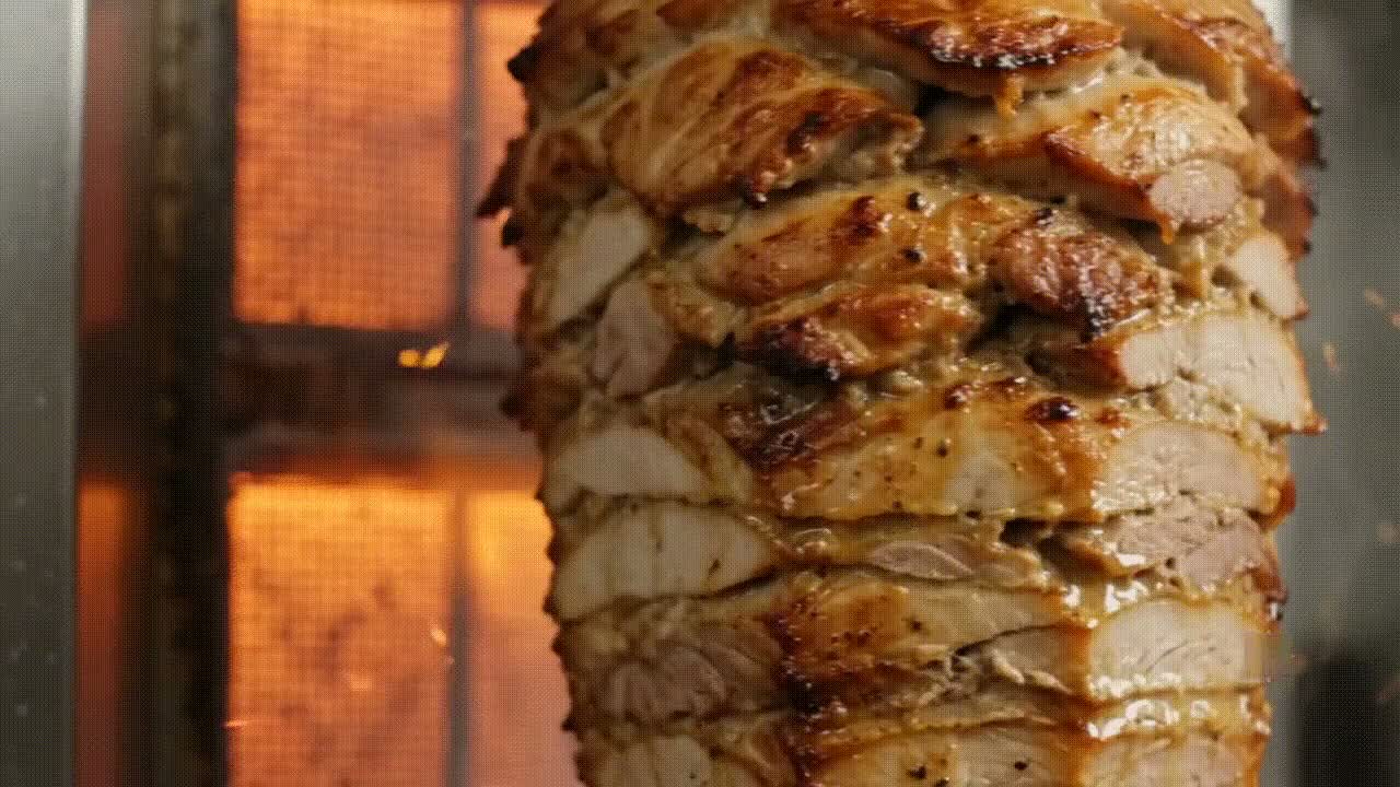 Marinasyon sonrası dinlenmeye hazırlanan Dönerova tavuk döneri
